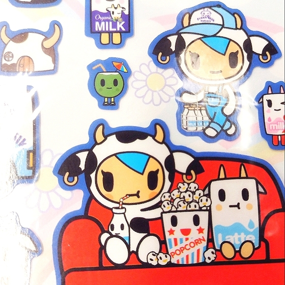 ✨NEW Tokidoki Sticker Sheet Milk - Picture 2 of 2